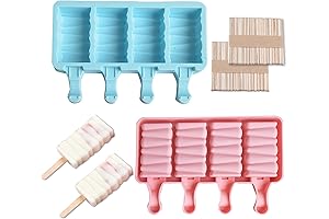 2 Pcs Ice Cream Palette Mold Cakesicle Molds Silicone Cake Pop Mold...