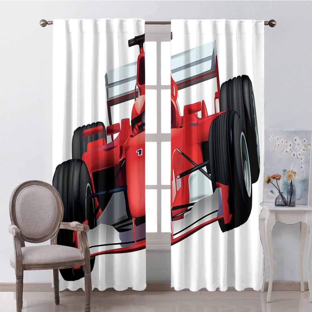Race Car Checkered Curtains Curtains & Drapes