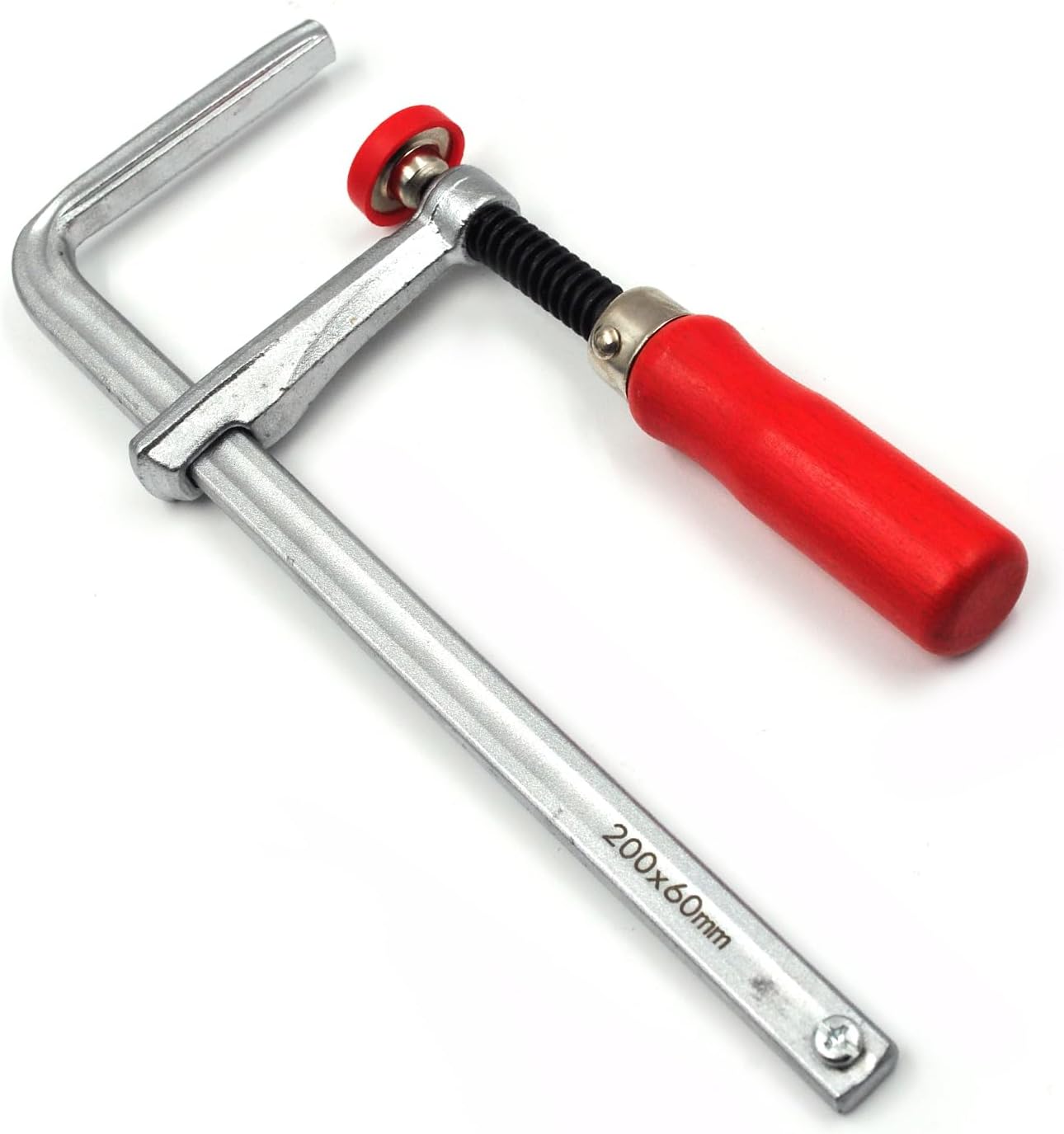 Quick Screw Guide Rail Clamp for MFT Table and Guide Rail System 7-7/8" Capacity x 2-3/8" Throat Depth 570 lbs Clamping Force (2 Pack) Red/Silver
