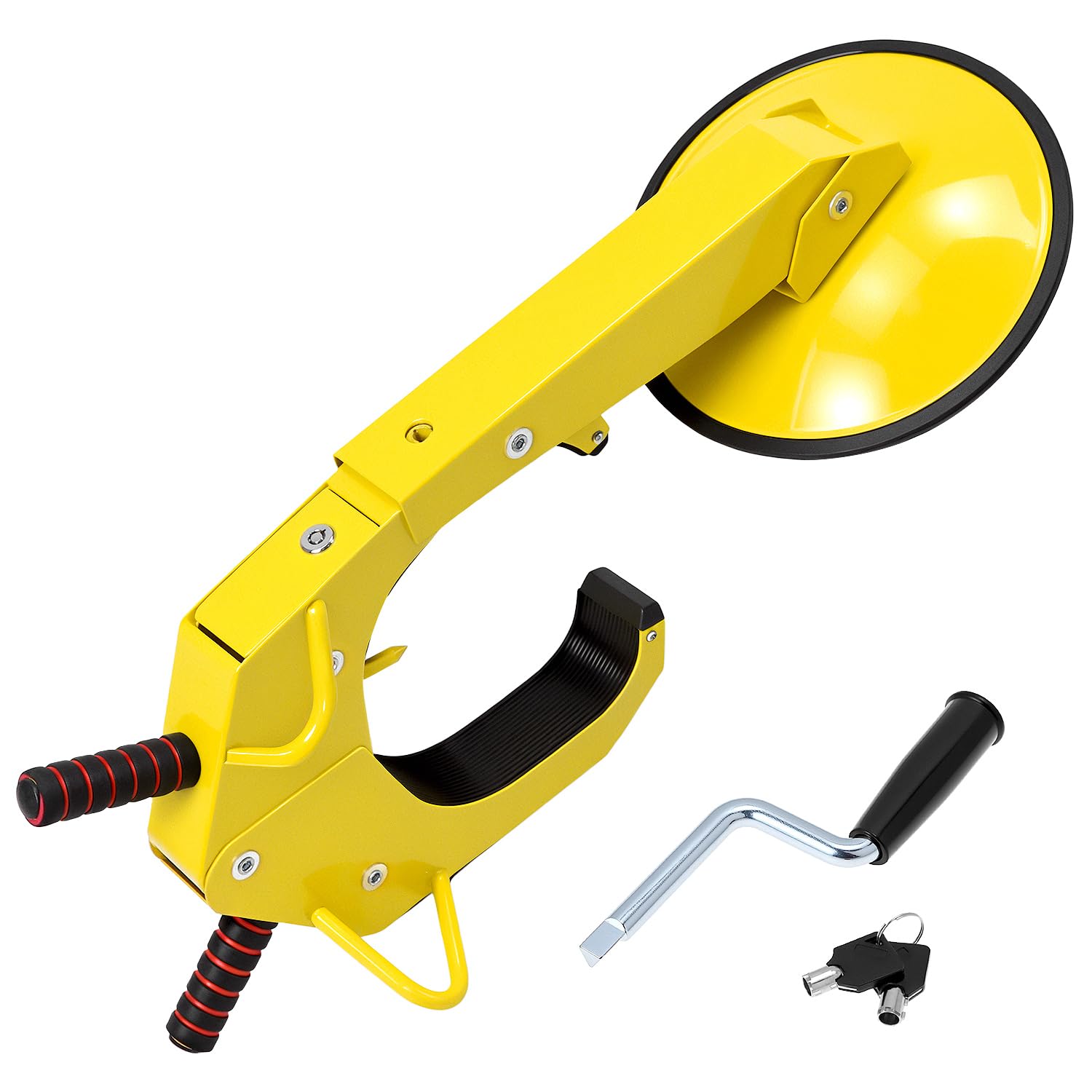 QWORK® Antivol Voiture Bloque de Roue pour Caravane Remorque, Éviter les Démontages Violents