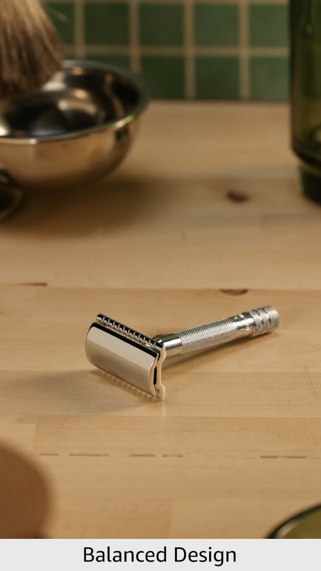 Amazon.com: MERKUR 33C Double Edge Safety Razor, Three-Piece