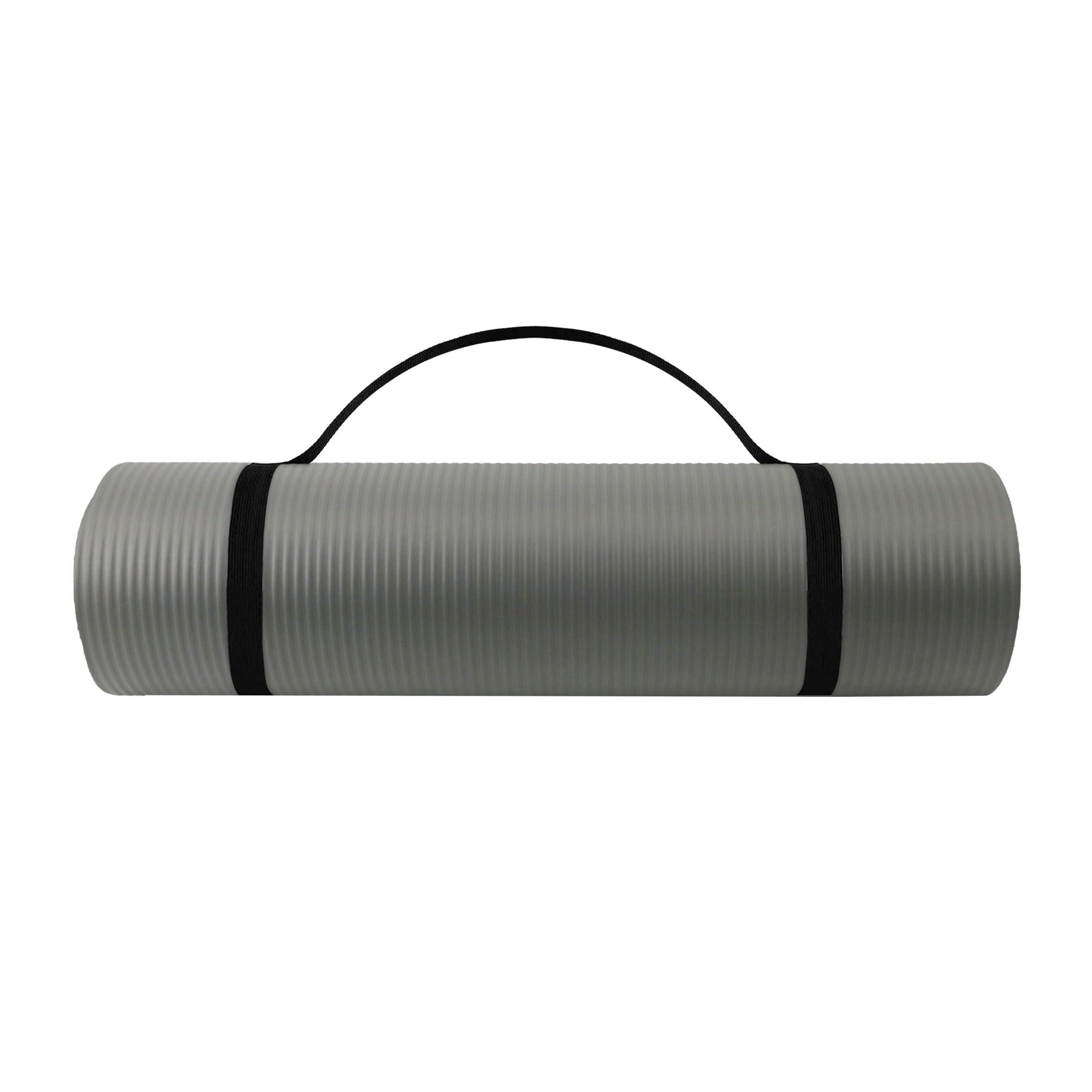 Endless NBR Grey Yoga Mat | Comfortable & Durable Gymnastic Mat | Non-slip phthalate tested | Size: 183 * 61cm, 1cm Thick | Color:Grey | NBR Foam | Exercise, Yoga, Pilates and Workouts