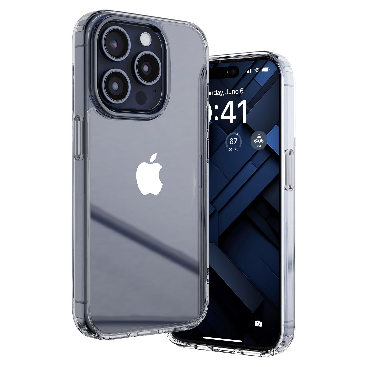 ExpressB® Back Cover for iPhone 15 Pro | Minimal Protect | Ultra Thin Anti Scratch Matte Finish Case for iPhone 15 Pro (Clear/Hard Back)