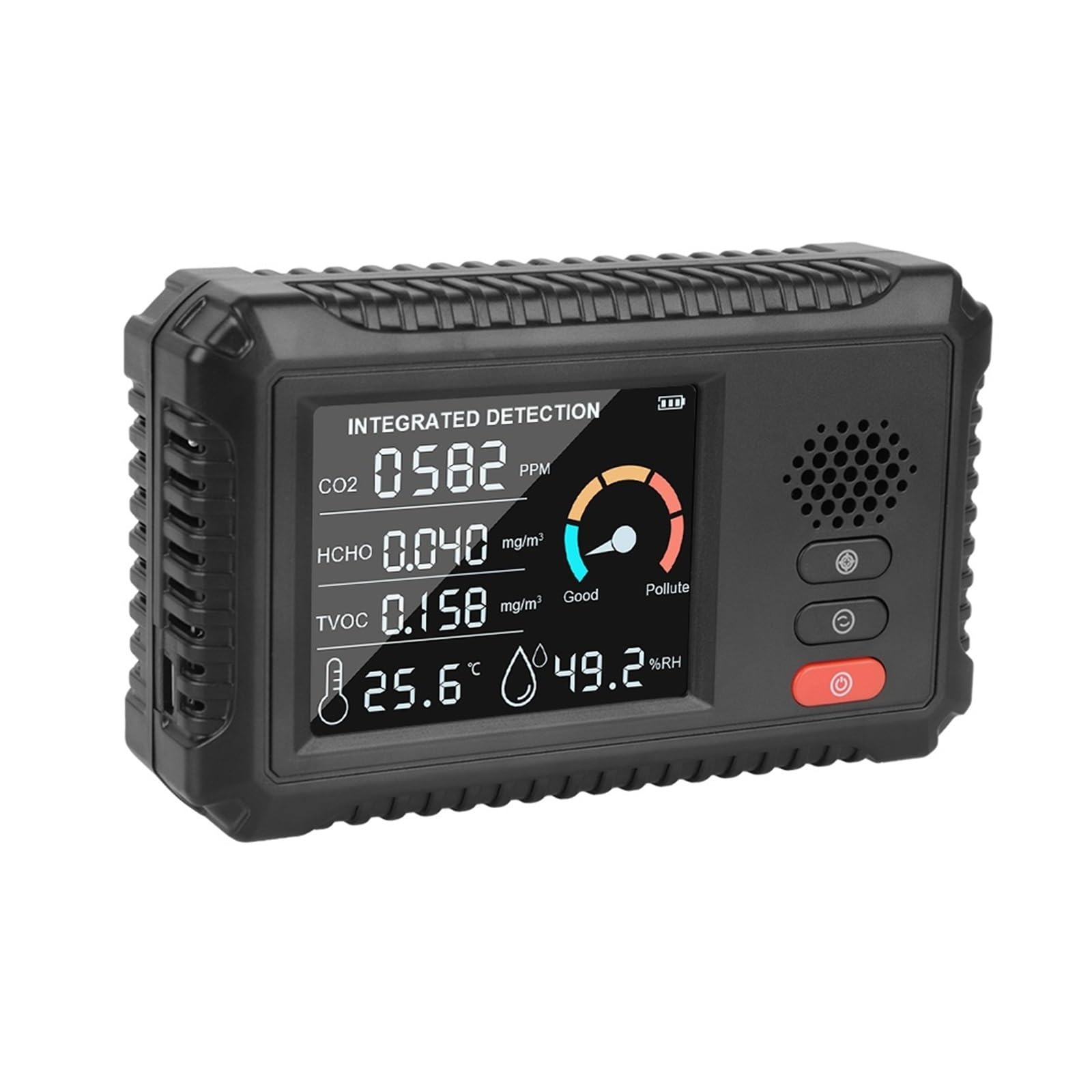 Monitor Jakości Powietrza Wielofunkcyjny Analizator Gazów Biuro W Domu Outdoor TVOC HCHO CO2 Detektor Gazu Czujnik Dwutlenku Węgla Tester Powietrza