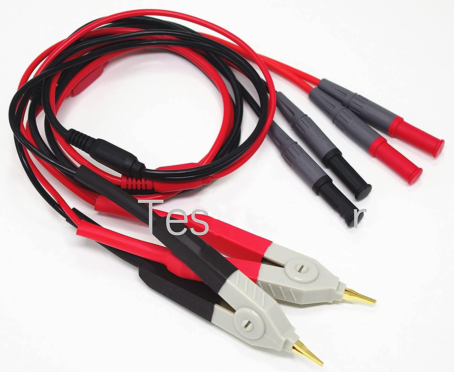 TestHelper LCR Meter Test Leads Lead Terminal Kelvin Clip Wires Leads