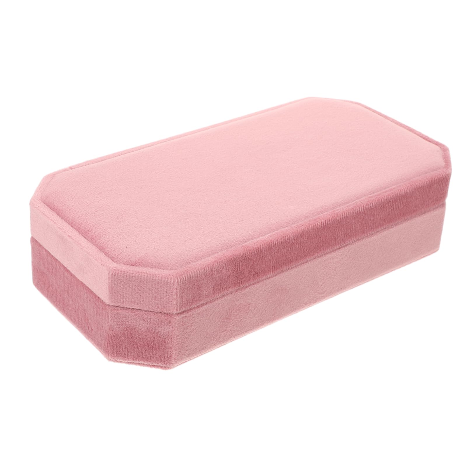 Boîte à bijoux velours rose anti-poussière pour ranger vos bagues
