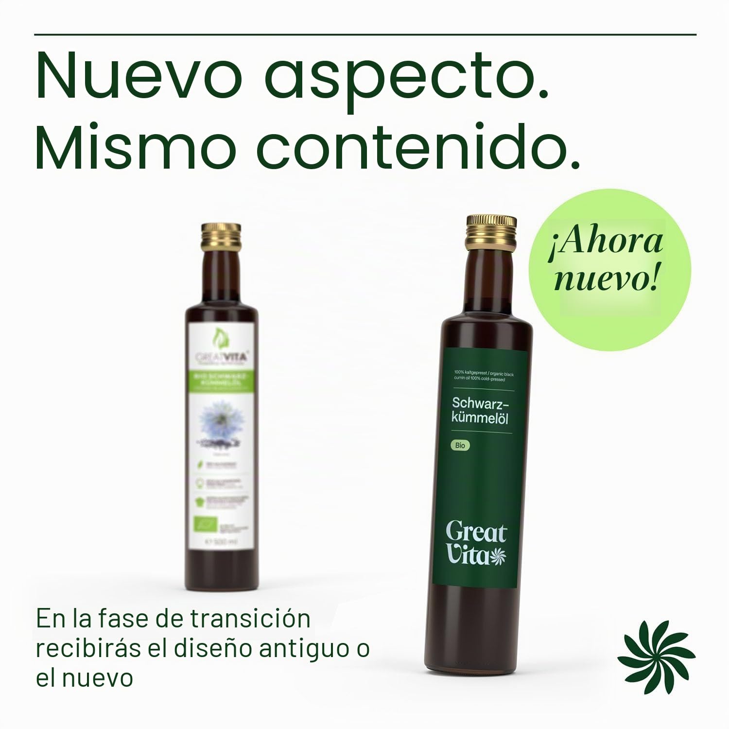 Aceite de Comino Negro Orgánico MeaVita, prensado en frío, paquete de 2 (2 x 500ml)