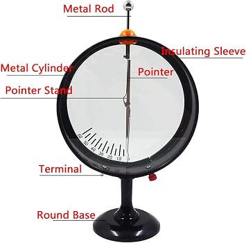VERIMP Pointer Type Electroscope Electrometer is Used in Electrostatic Experiments to Measure The Potential Difference Between Two Charged Objects. Teaching Aids Pointer Electroscope Teaching
