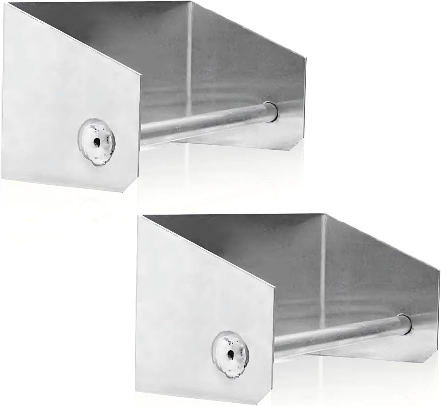 2Pcs Tie Down Hanger Holder Aluminum Rack Wall Mounted Ratchet Strap Tie-Down Organizer for Enclosed Race Trailer Garage Shop Storage Tie Downs Ratchet Straps Bungee Cords 9"Lx 3.5"Wx 4.5"H