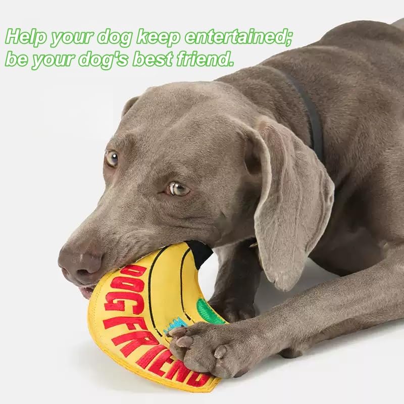 Juguete Squeaky Banana Flying Disc para Perros Medianos y Grandes miniatura 5
