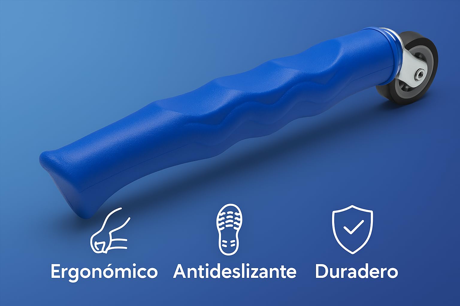 RASMACOR Rullo in gomma 2-in-1 per strisce LED | Strumento di installazione con impugnatura ergonomica | Compatibile con strisce da 6 mm e 10 mm | Teste da 47 mm e 41 mm