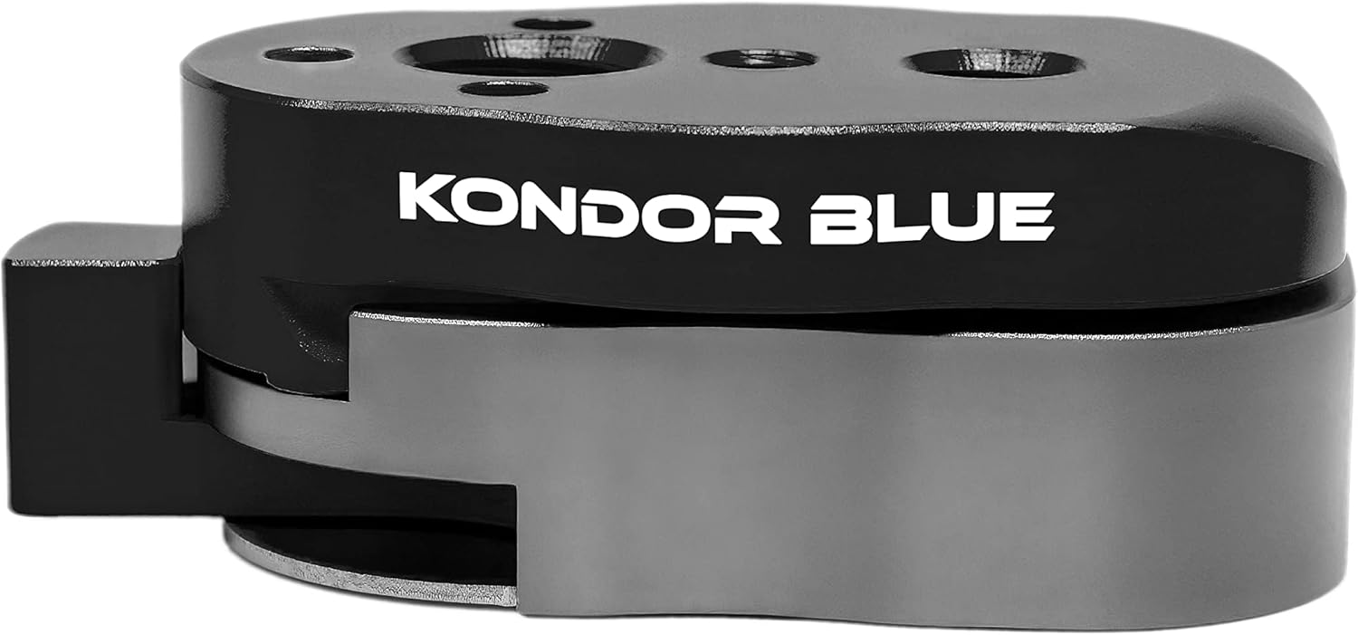 KONDOR BLUE Mini Quick Release Plates for Camera Monitors, Arms, Accessories, Microphones, Key Lights | Quickly and Securely Attach and Remove Accessories on Your Cinema Rig