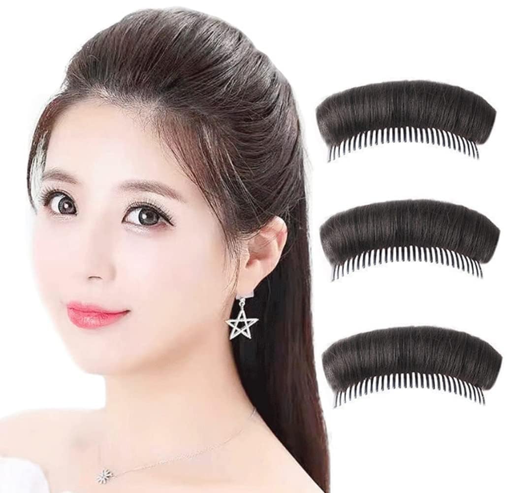 Azcona 1Pcs Bump It Up Volume Hair Base Women Volume Bump Inserts Hair Bun Invisible False Hair Clip Hair Bump Up Combs Clips Bump Fluffy Hair Pad Styling Insert Tool for DIY Hairstyles-image-25