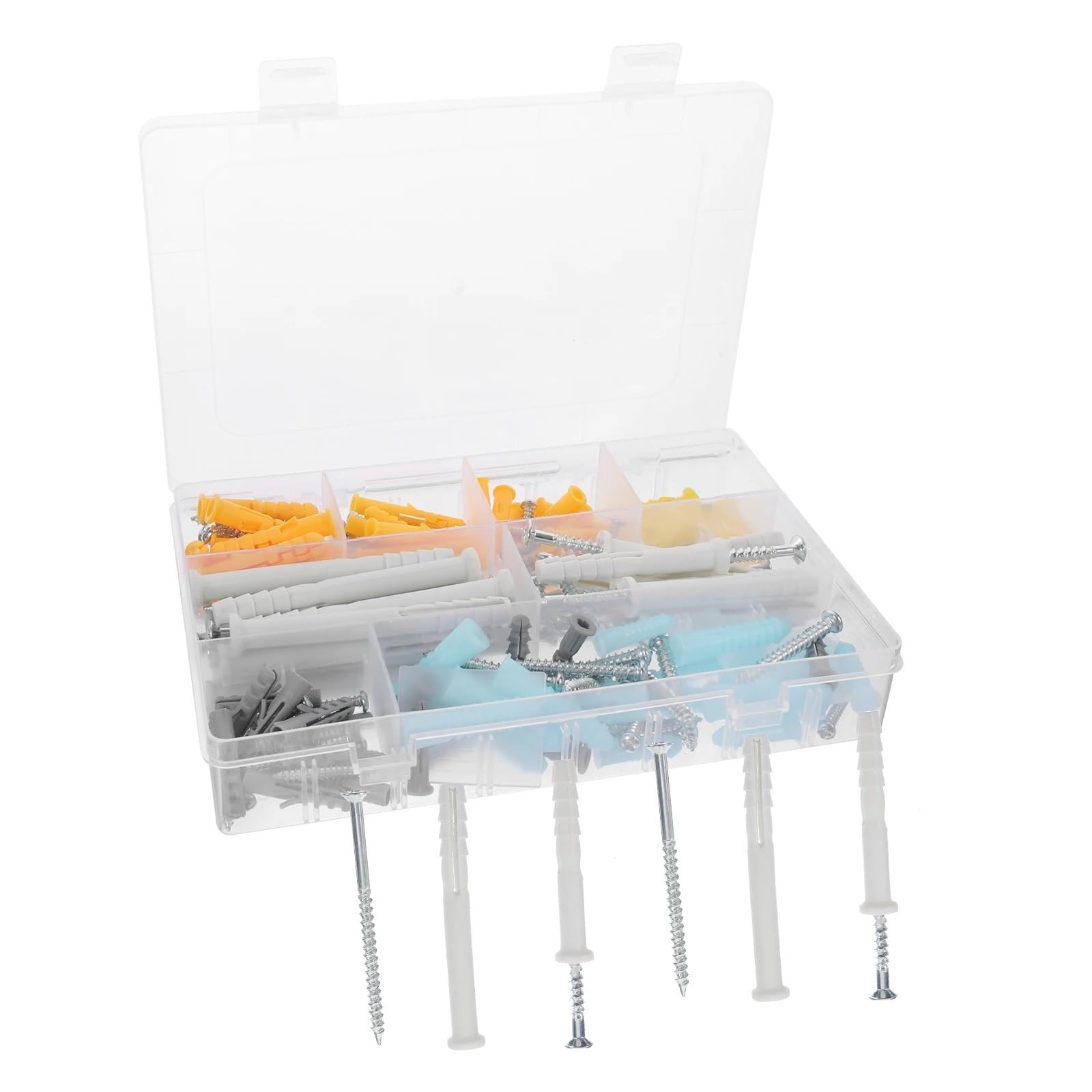 Yangshe One Color Heavy Duty Screw And Anchor Kit 200Pcs Self-Tapping Drywall Anchors With Plastic Anchors