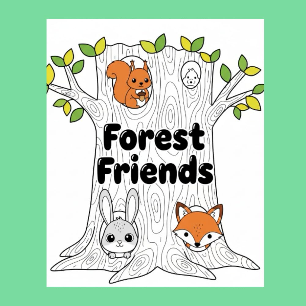 Forest Friends coloring book: A Coloring Adventure Through the Great Outdoors