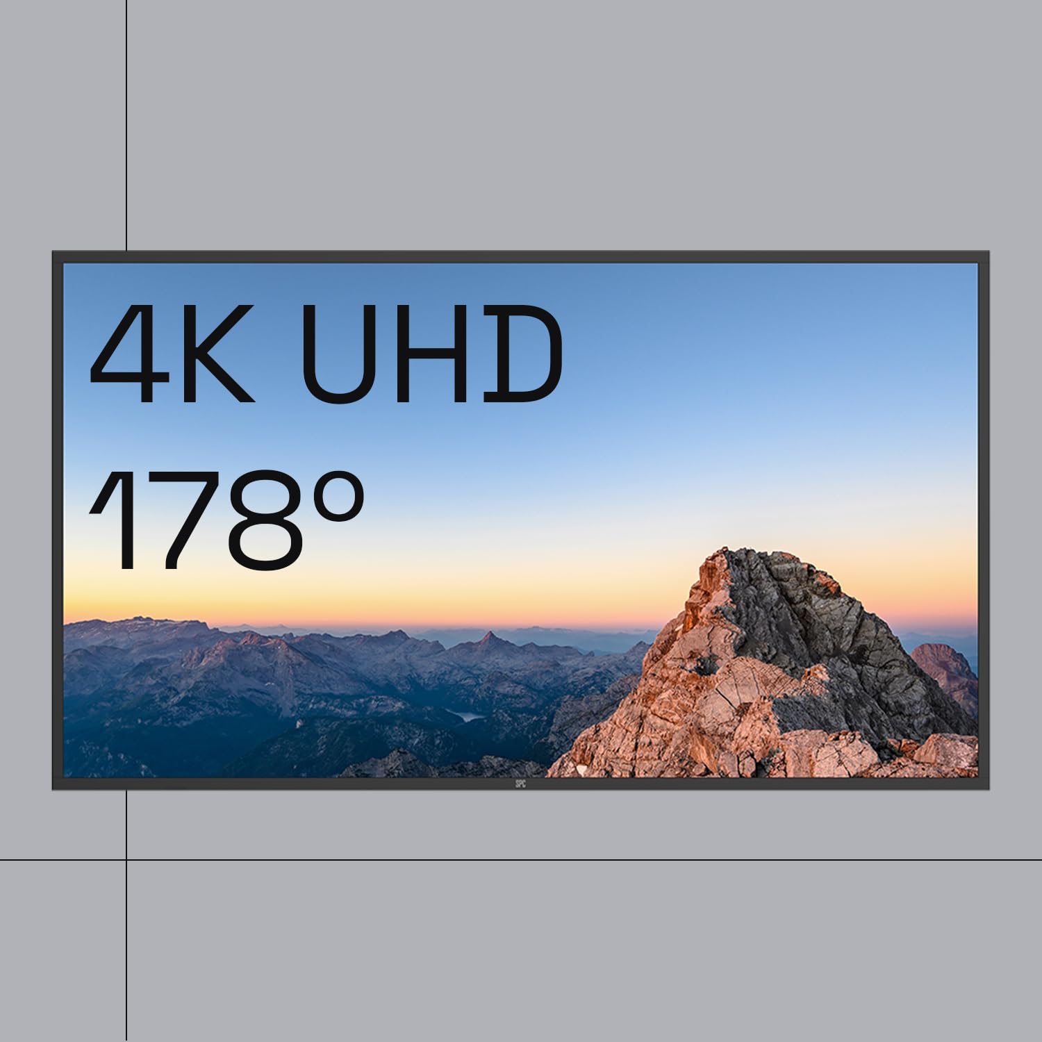 SPC LUMACORE Display 65" - Pantalla 4K UHD | Display Salas de reuniones y señalización Digital | WiFi, Bluetooth, HDMI, Salida de Audio, 2 Altavoces, VESA | Android OS | Brillo 500 CD/m² y Uso 24/7