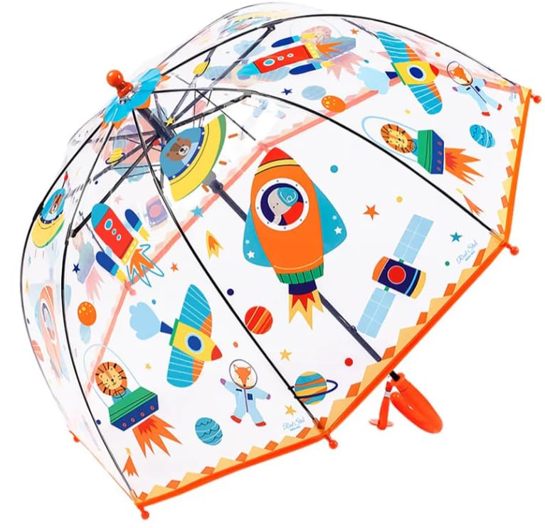 chaatewala ™ PVC Transparent Umbrella for Kids/Jungle Theme Umbrella/Animal Theme Umbrella/Sharke Umbrella for Boys & Girls/Under The Sea Theme Umbrella/Dome Umbrella-picture-16