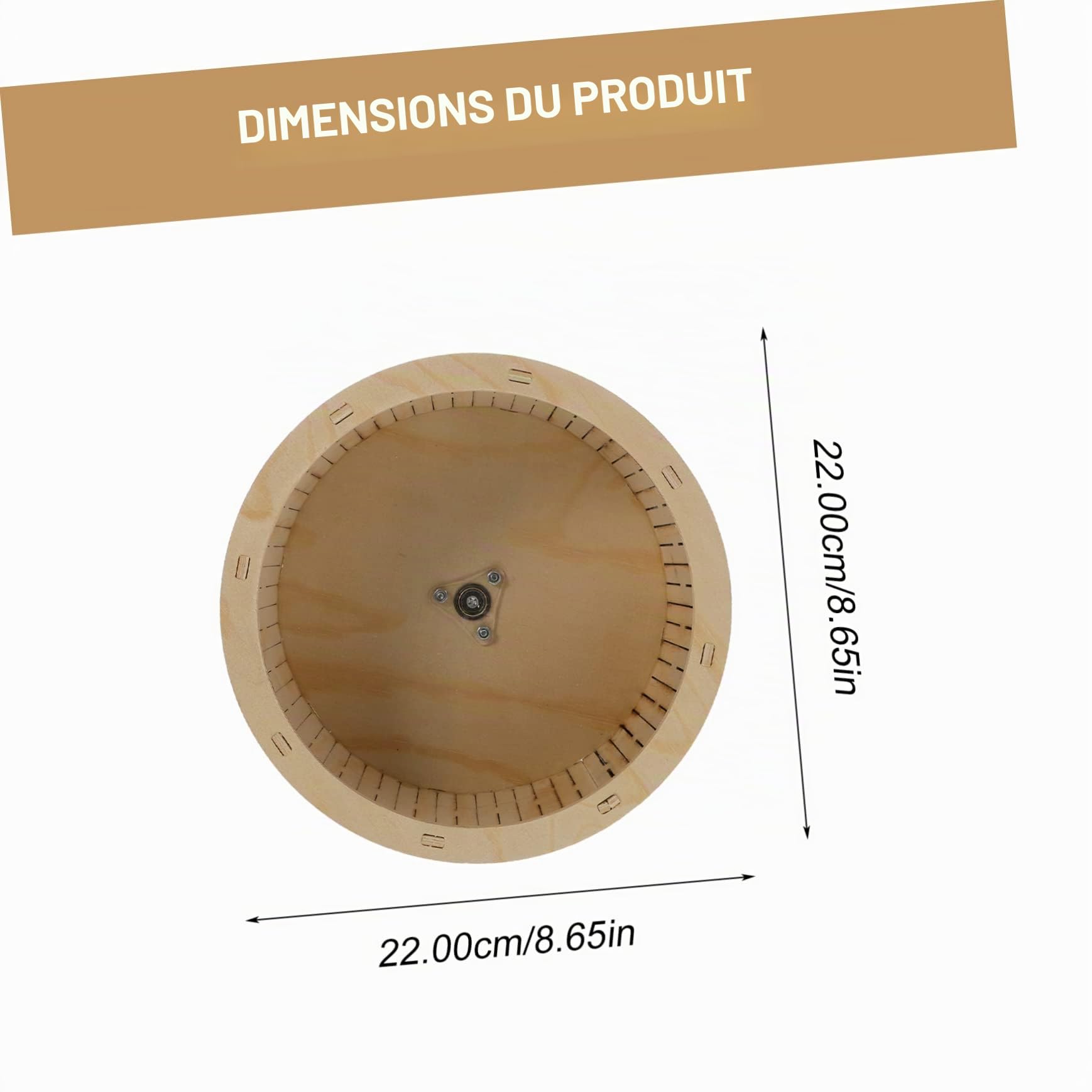 1pièce Roue Bois pour Hamster Accessoire Exercice Silencieux pour Chinchilla Et Cochon Jouet Bois Durable pour Cages