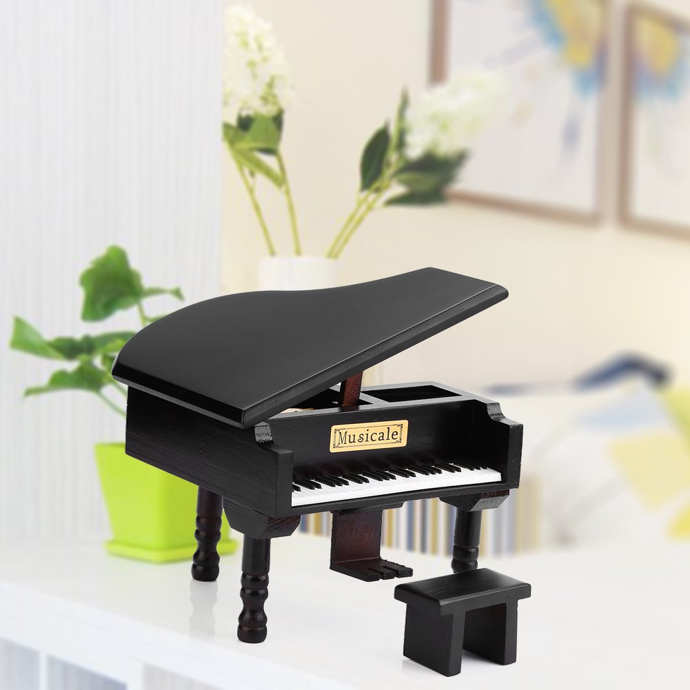 Spieluhr Klavier Music Box Clockwork Music Box Classic Grand Piano Form Design Qualität Bewegung feine Verarbeitung und Elegante Kreatives zum Valentinstag Gutes für Freunde