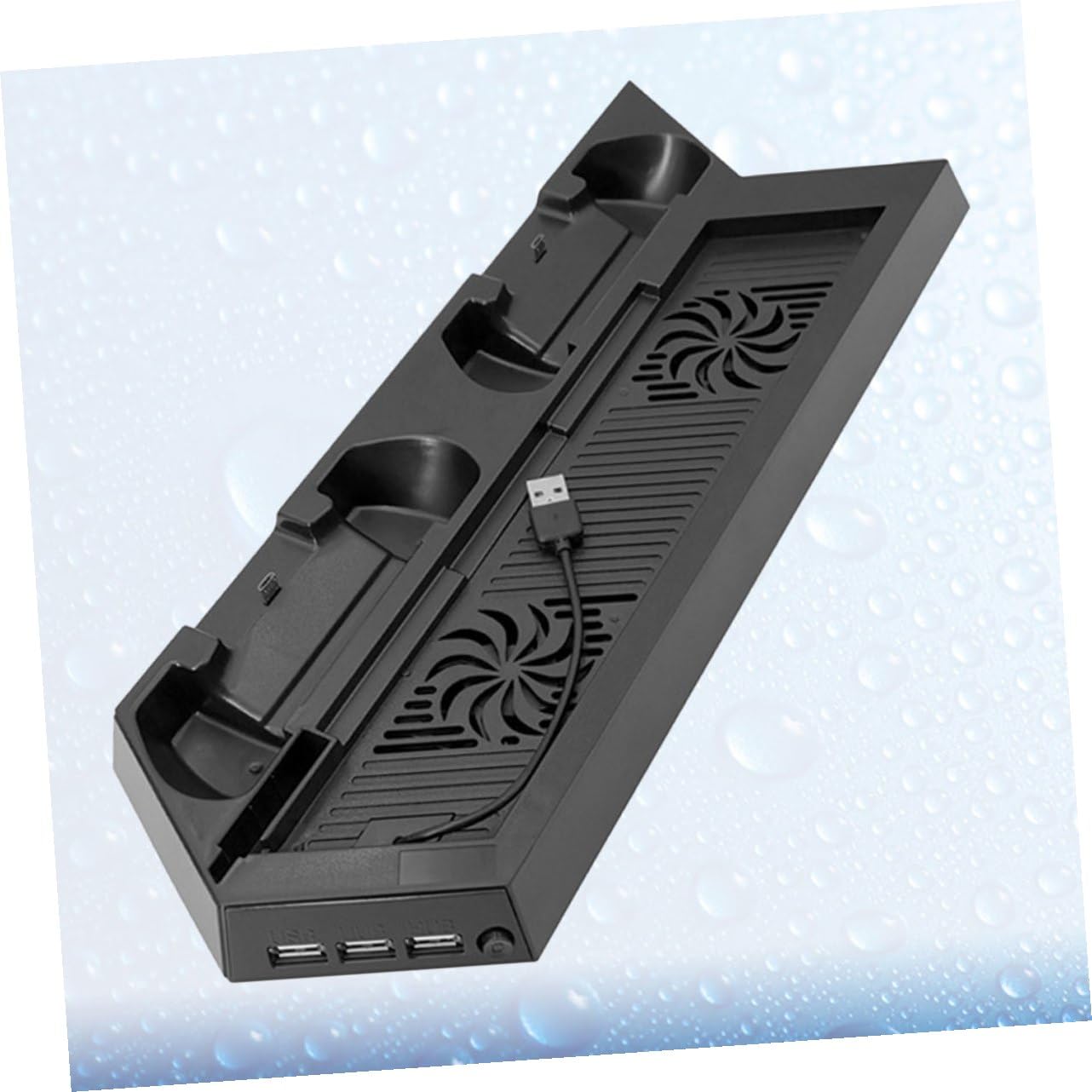 Soporte Vertical Multifuncional Para Ventiladores De Enfriamiento Base Duradera y Estación De Carga Usb Compatible