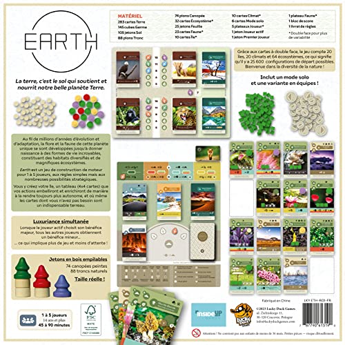 Lucky Duck Games Earth | Version Française | Jeu De Plateau | Jeu de Société | A partir de | 1 à 5 Joueurs | 45 90 Minutes - vue 4