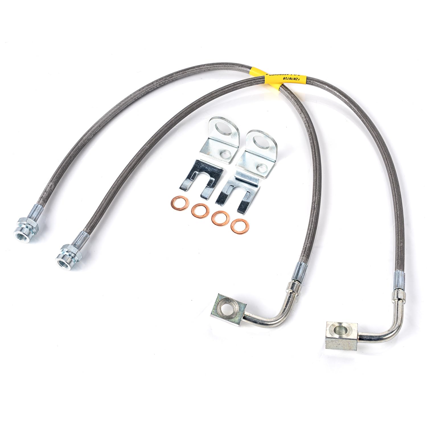 Líneas de freno delanteras FAPO de acero inoxidable para Jeep Wrangler JK 2007-2018 con elevación