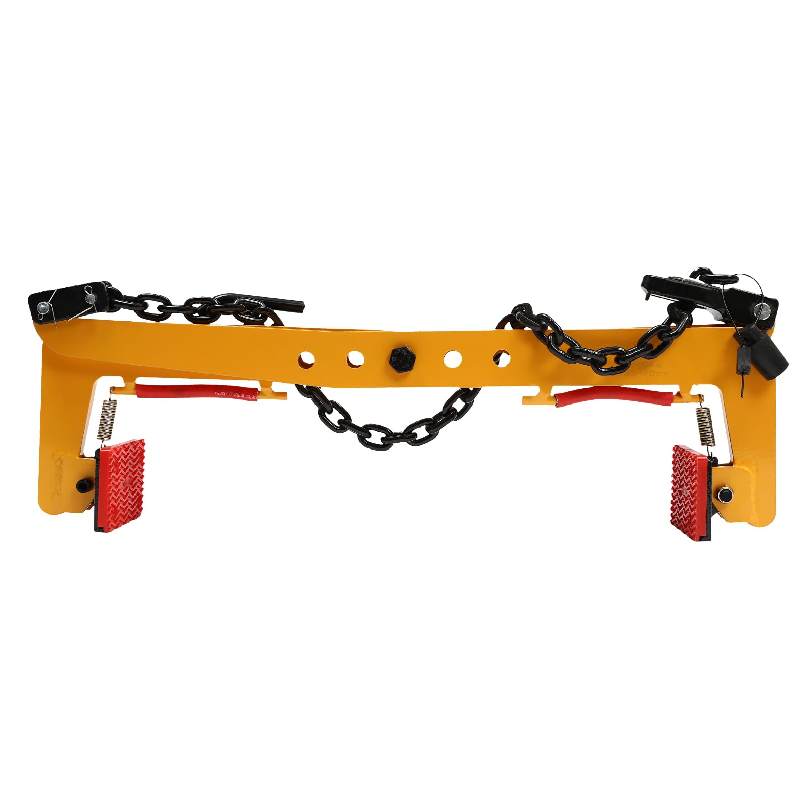 Pinza per estrattore pallet, 500 kg, capacità di carico con apertura regolabile 33-70 cm, pinza di sollevamento per pietra legno e pallet, per edilizia industriale e infrastrutture, colore