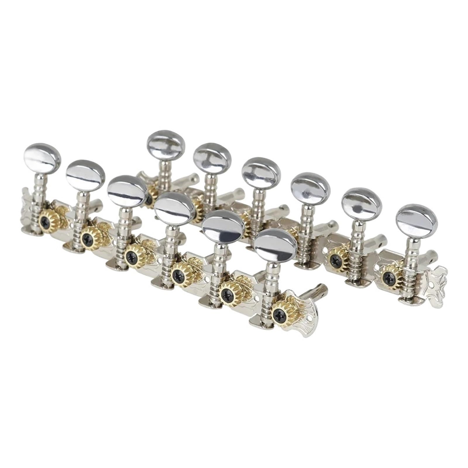 6L6R Stimmwirbel for Akustikgitarre, Stimmwirbel, Schlüssel, 12 Saiten, Maschinenkopf, Metall-Stimmknopf, Zubehör