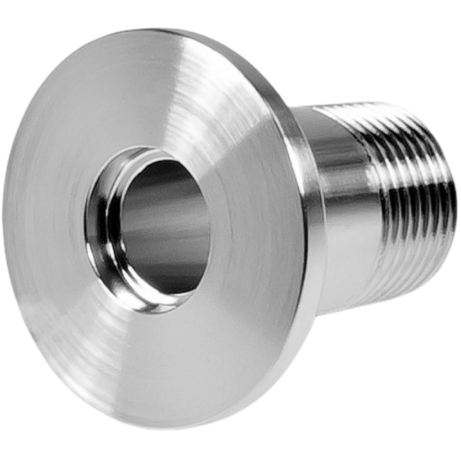 2 szt. Adapter męski BSPT ze stali nierdzewnej, złączka kołnierzowa próżniowa NW16 do NW50 do zastosowań ISO-KF(KF-40 1/8)