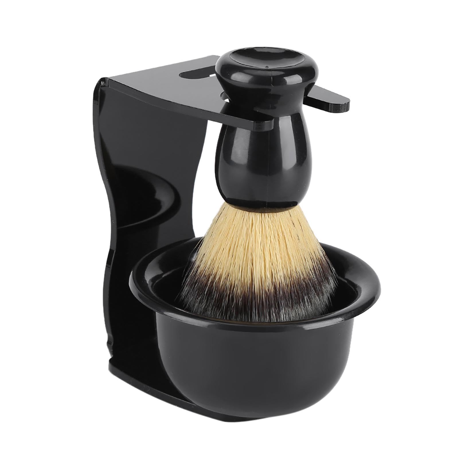 Juego De Brochas De Afeitar, 3 En 1 Kit De Herramientas De Afeitado Hombre Con Brocha De Afeitar, Tazón De Afeitar Y Soporte De Afeitar Seguridad Universal Juego De Tazones De Afeitar Para Hombres