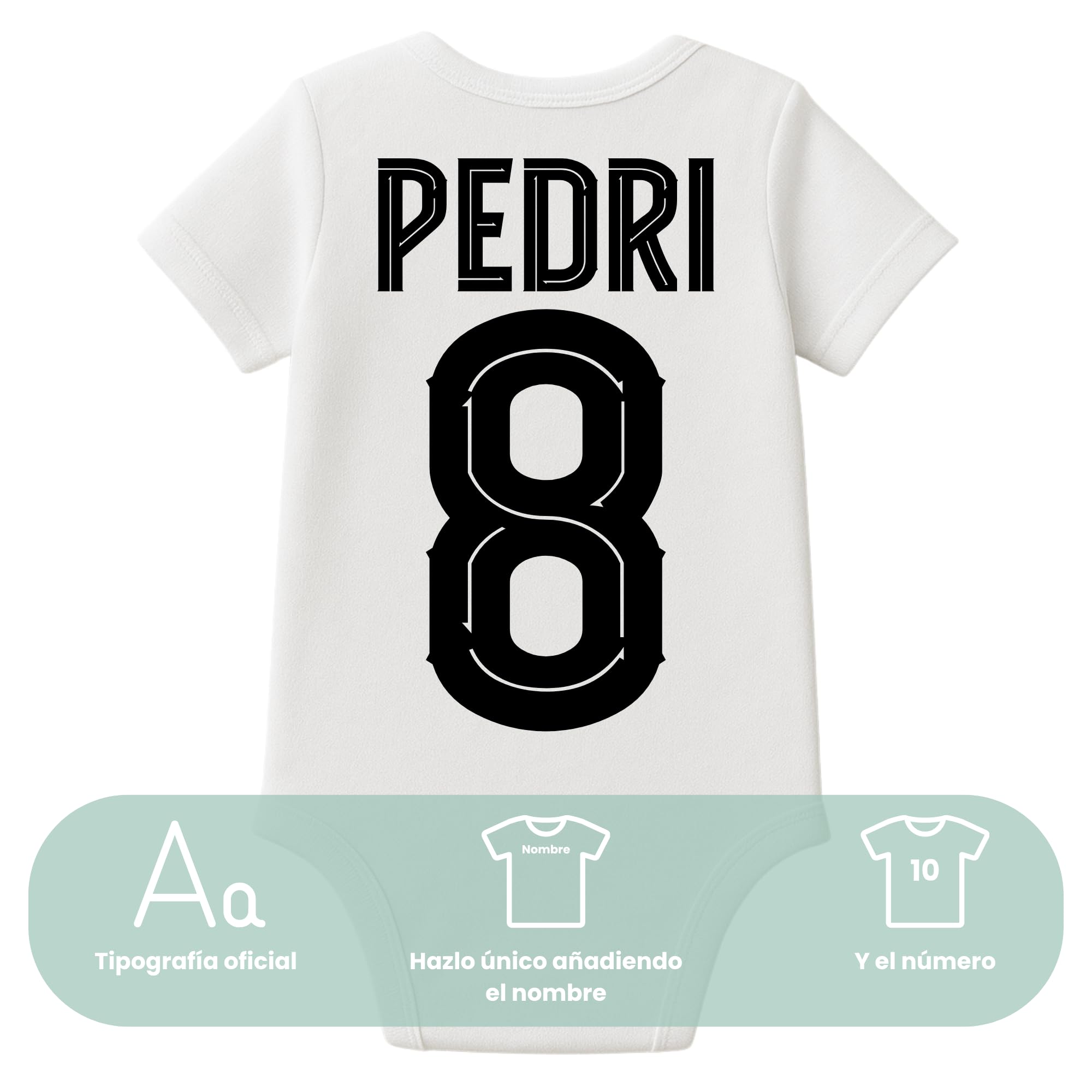 Body bebé barcelona personalizado | 100% Algodón | Personalizado a tu gusto | Manga larga/corta | Regalos para bebés