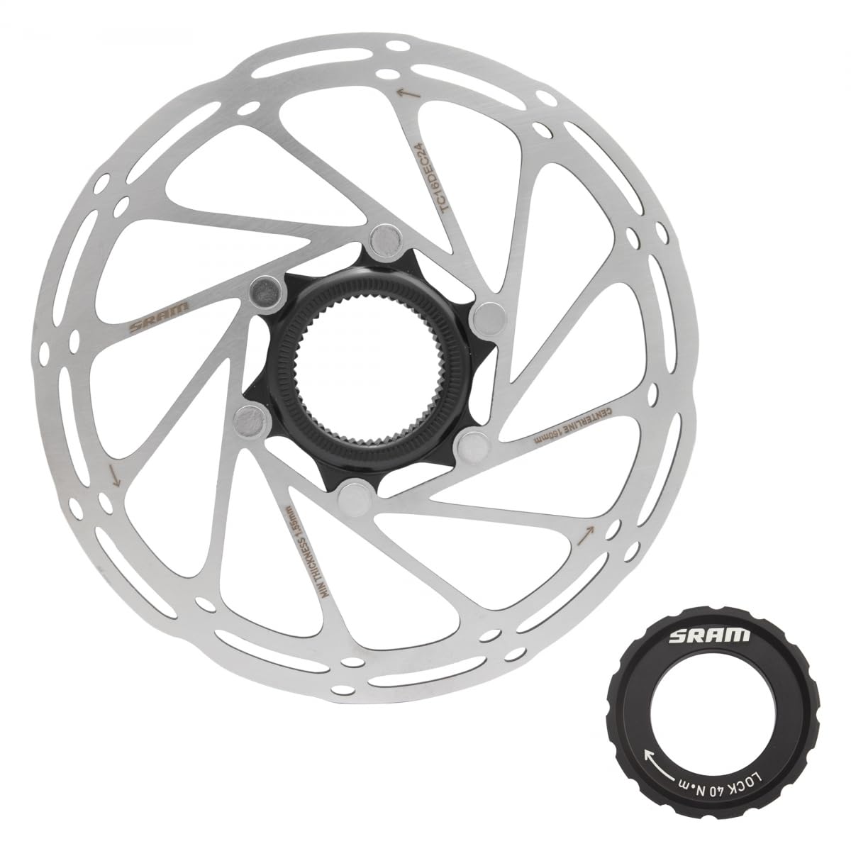 Amazon.co.jp: SRAM CENTERLINE 180mm ローター センター ロック