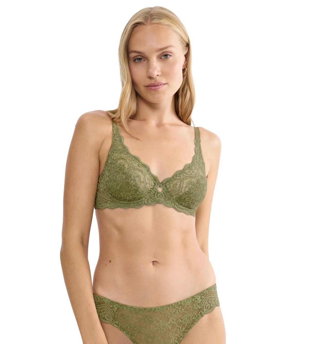 Triumph Amourette W High Apex Bra Olive Gold Green 42E
