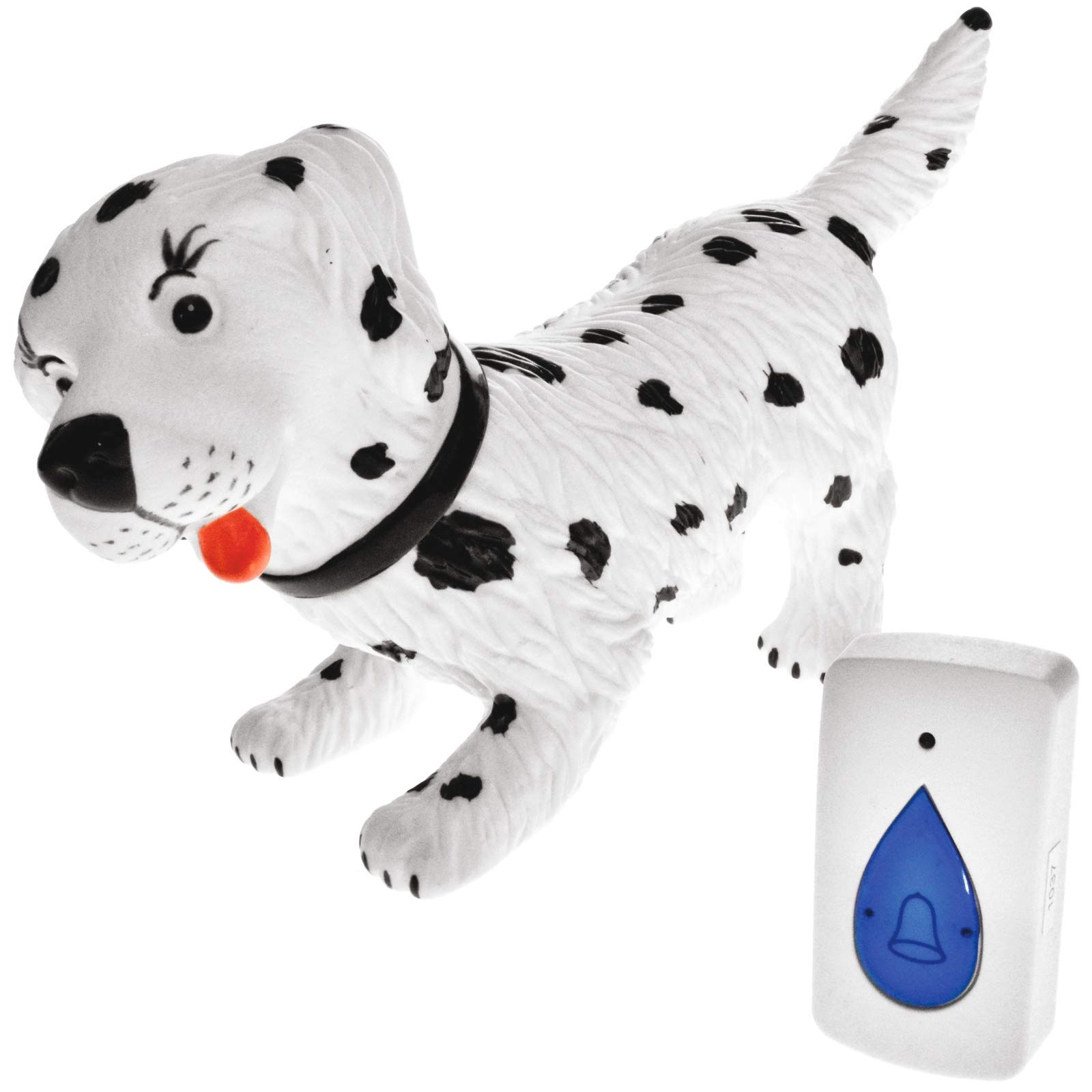 Burwells Cordless Wireless Dog Shaped Doorbell Door Chime Barking Bark Woof 50m Range