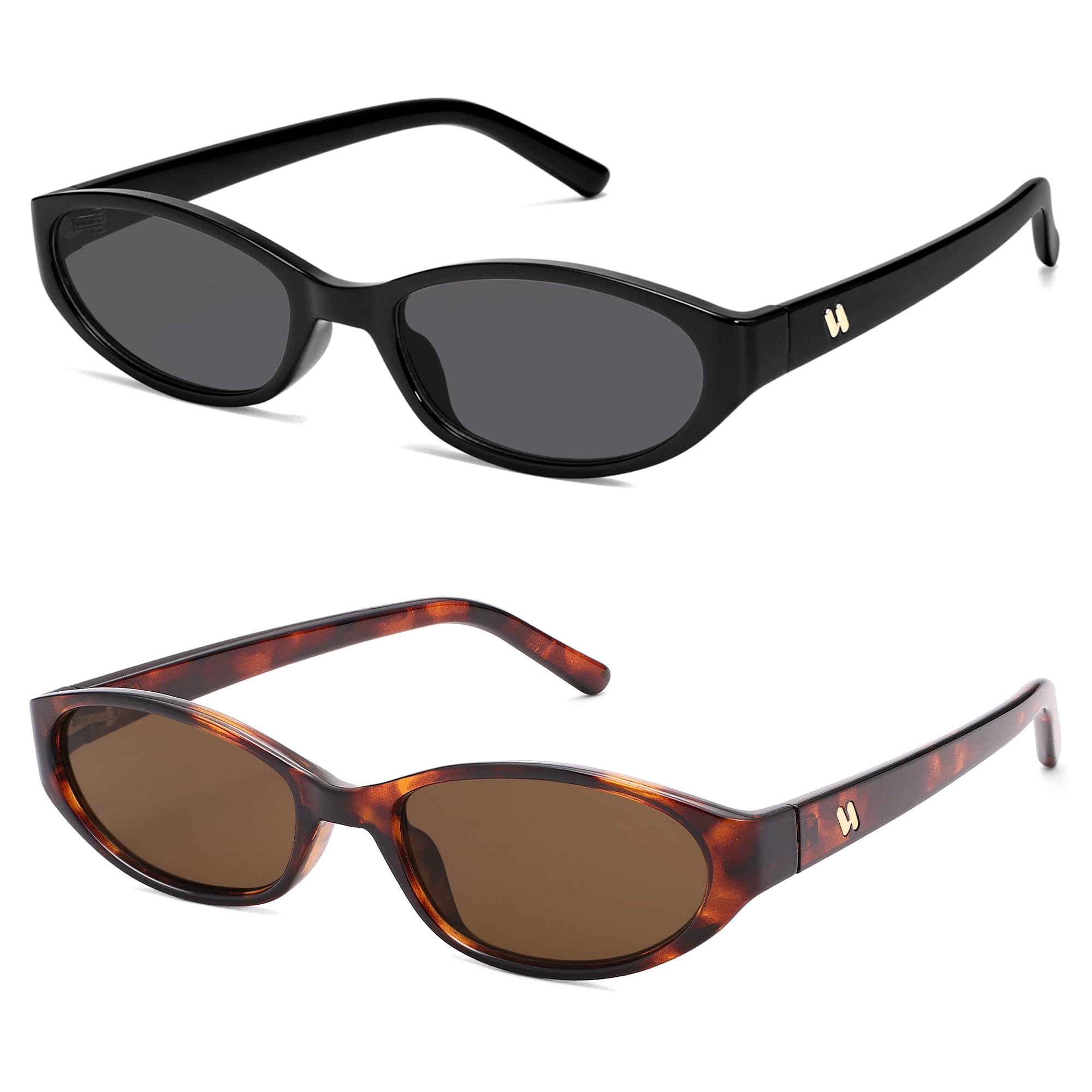Retro Oval Sunglasses Womens Mens Y2k Trendy Cateye Shades AR82299