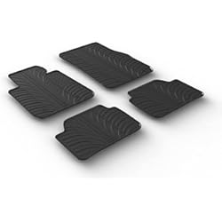 Alfombrillas Bmw E60 Alfombrillas de Goma Compatible con BMW Serie 1 F20/F21 2011-2019 (Perfil T 4-Partes + Clips de Montaje)