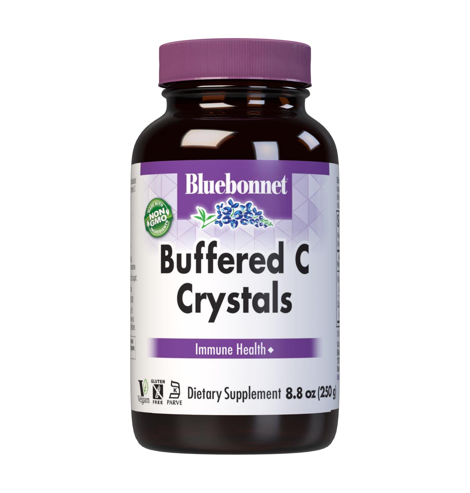 Nutrition Buffered C Crystals, Buffered Vitamin C Powder, for Immune Health, for Antioxidant Protection, Soy Free, Gluten Free, Non-GMO, Kosher, Dairy Free, Vegan, Powder, 8.8 oz (250 g)