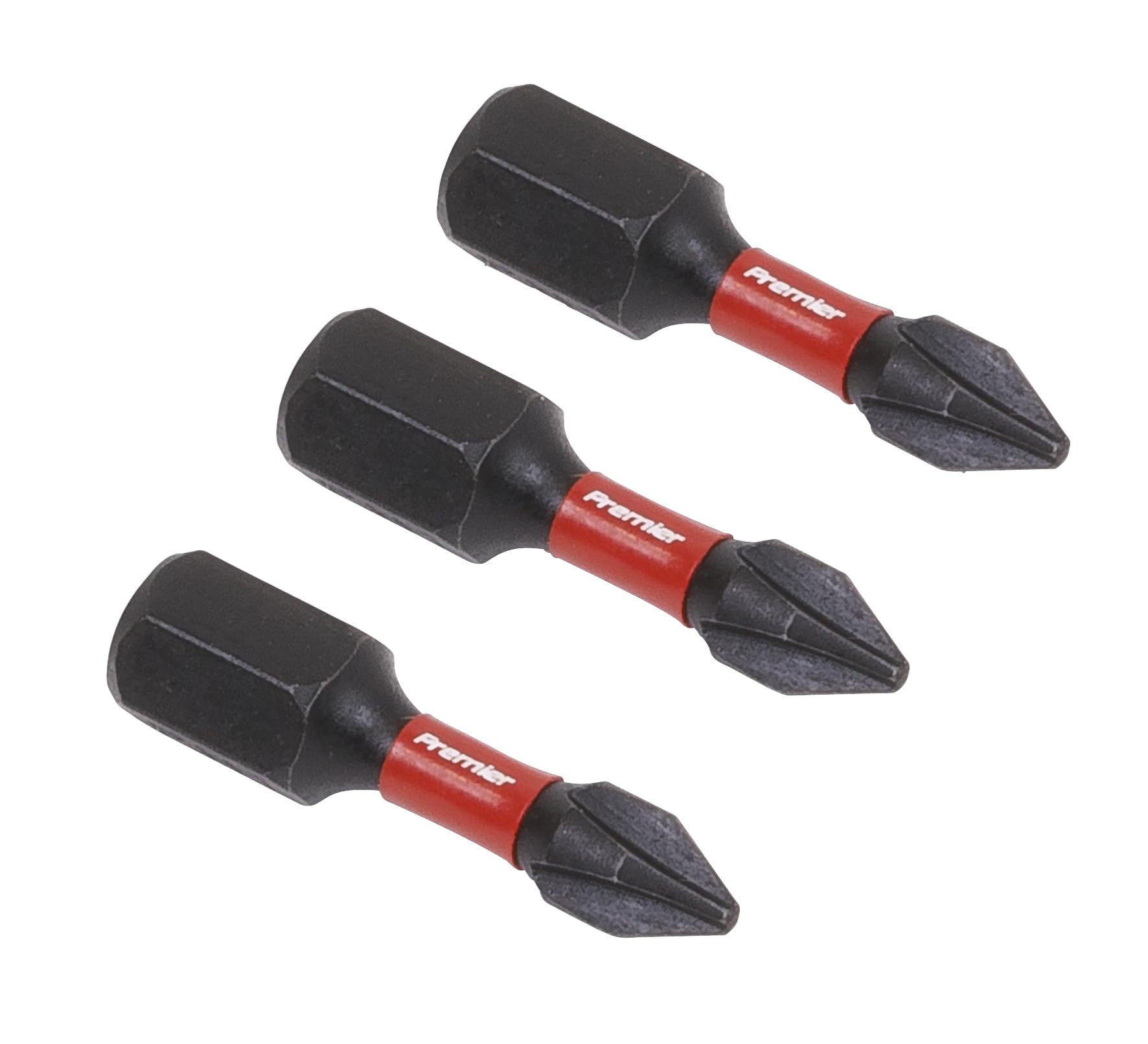 Sealey 3pc 25mm Phillips #1 Impact Power Tool Bit Set - AK8204