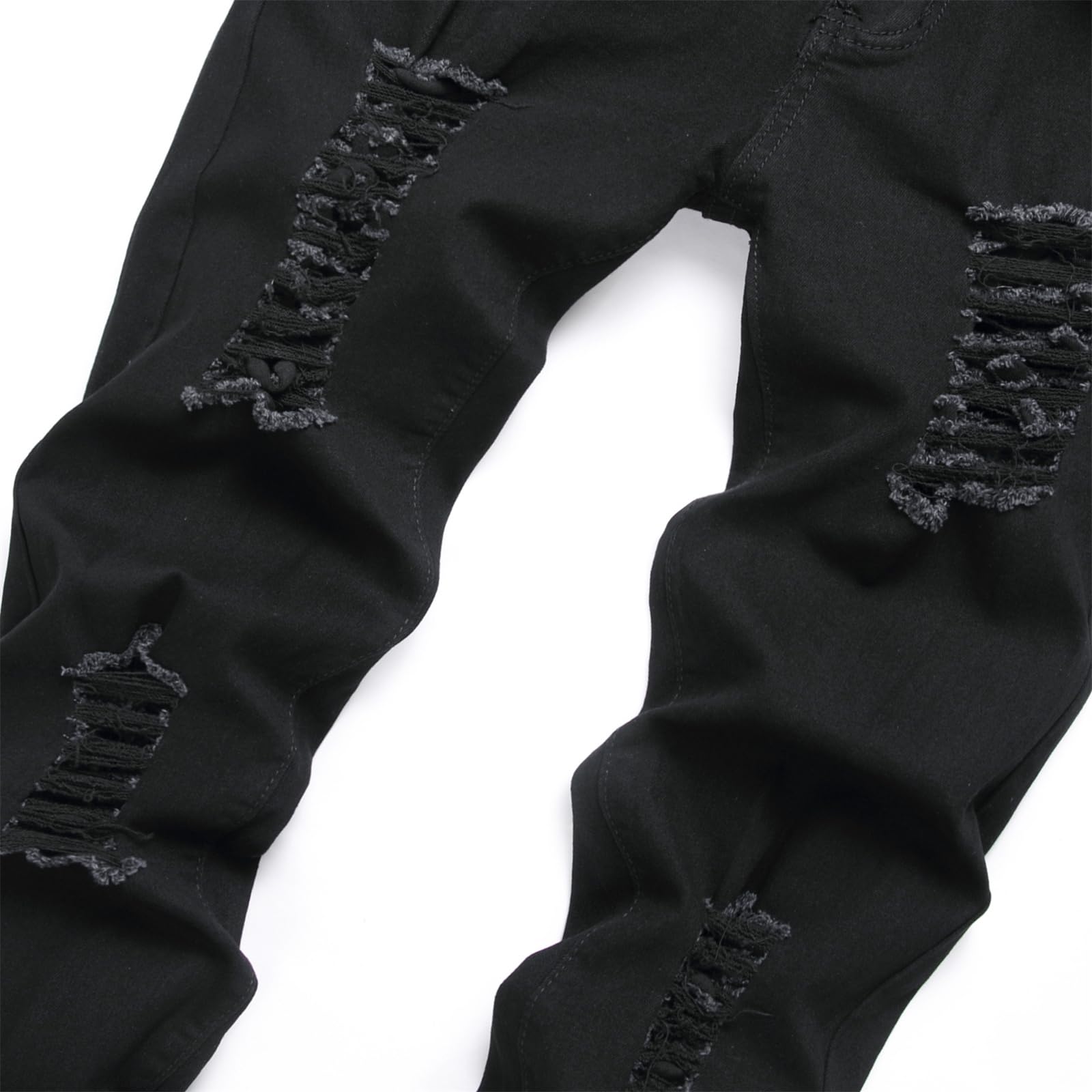 Männer Slim Fit Jeans Stretch Denim Bleistift Hosen Skinny Gerade Hip Hop Biker Stretchy Jeans