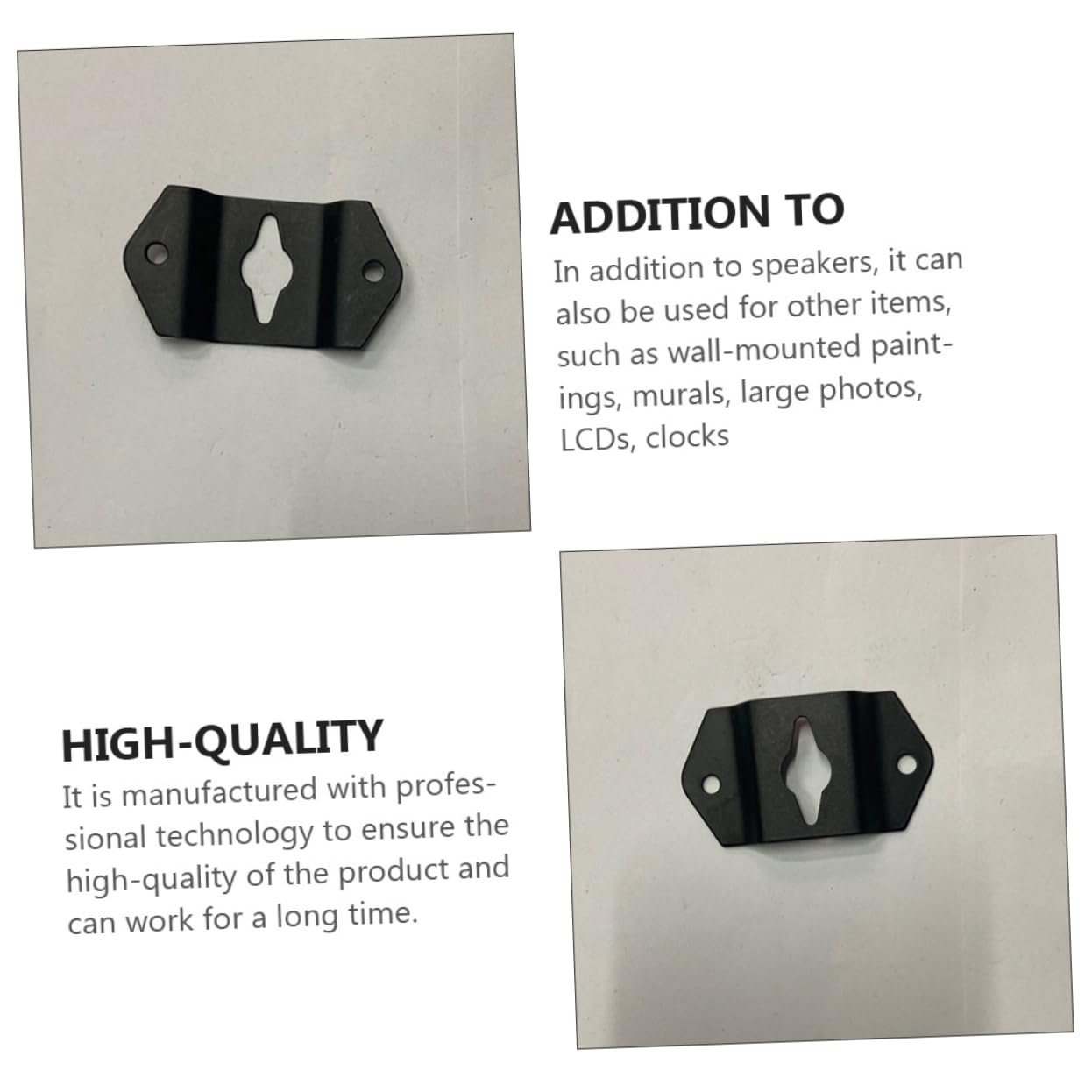 Angoily 60piezas Soporte De Pared Para Altavoces Conectores De Montaje De Hierro Ganchos Para Montaje De Audio y Objetos Decorativos