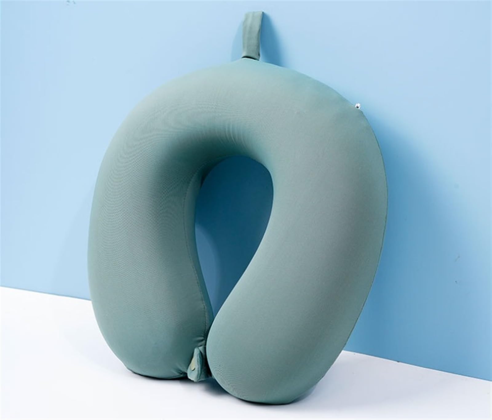 Cojín De Viaje Avión Almohada De Viaje Espuma Viscoelástica Fresca para El Cuello para Dormir Y Viajar En Avión Coche Tren Oficina(Grün)