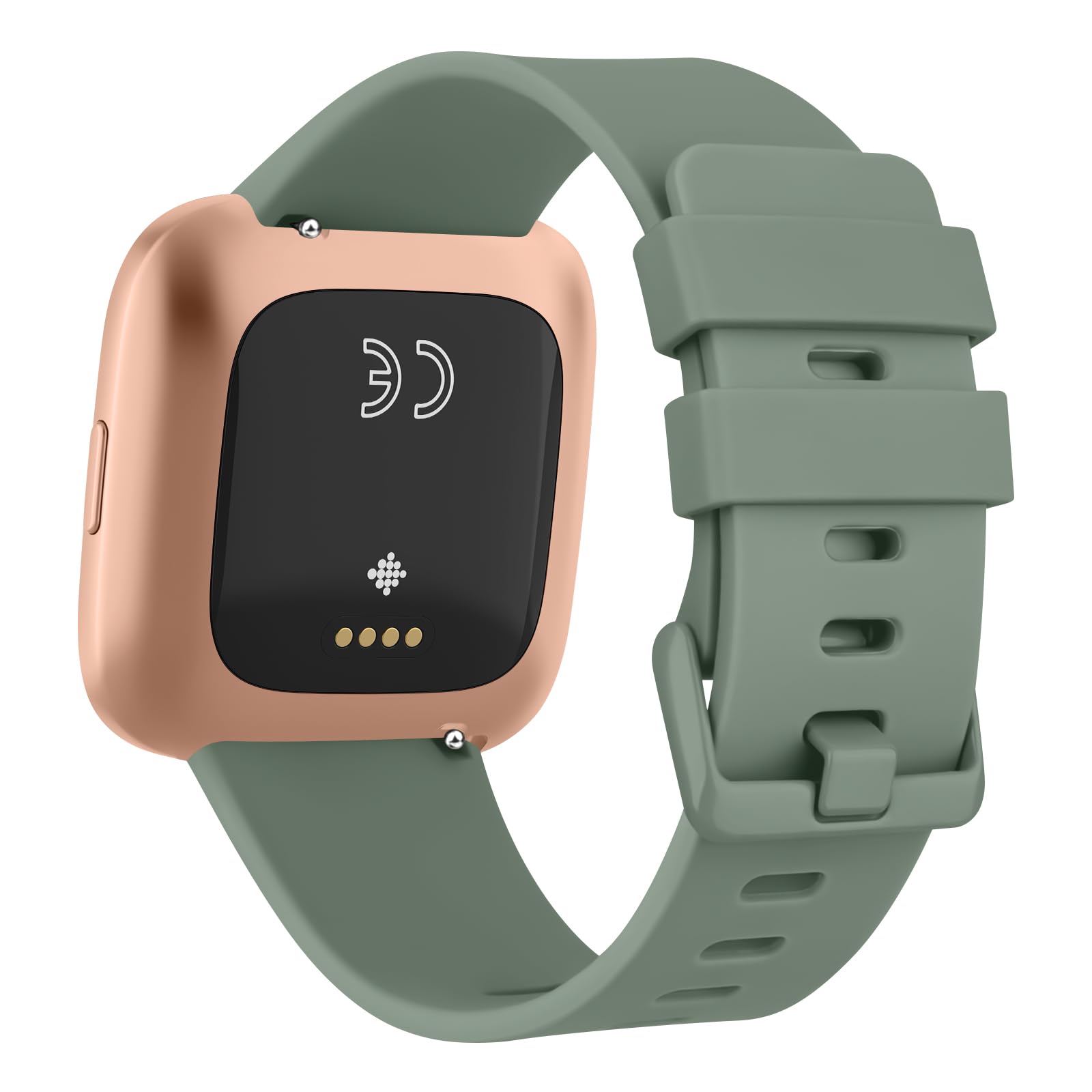 Zoye for Fitbit Versa Straps/Fitbit Versa 2 Straps/fitbit versa Lite Strap,Silicone Sport Replacement Strap Compatible with Fitbit Versa Lite/fitbit Vers a 2/Fit bit Vers a for Women Men (Pack C,S) - Image 2