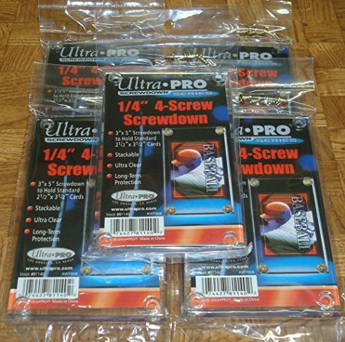 Ultra Pro 1/4 4-Screw Recessed Holder - Pack of 5 - 81140