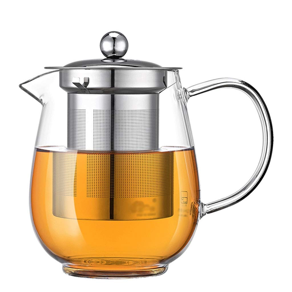 Tetera de cristal resistente a altas temperaturas con filtro infusor de acero ZAW