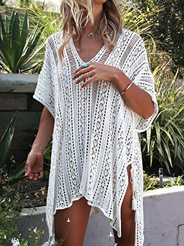Image of HARHAY Women's Summer Swimsuit Bikini 2023 Beach Swimwear Crochet Cover up