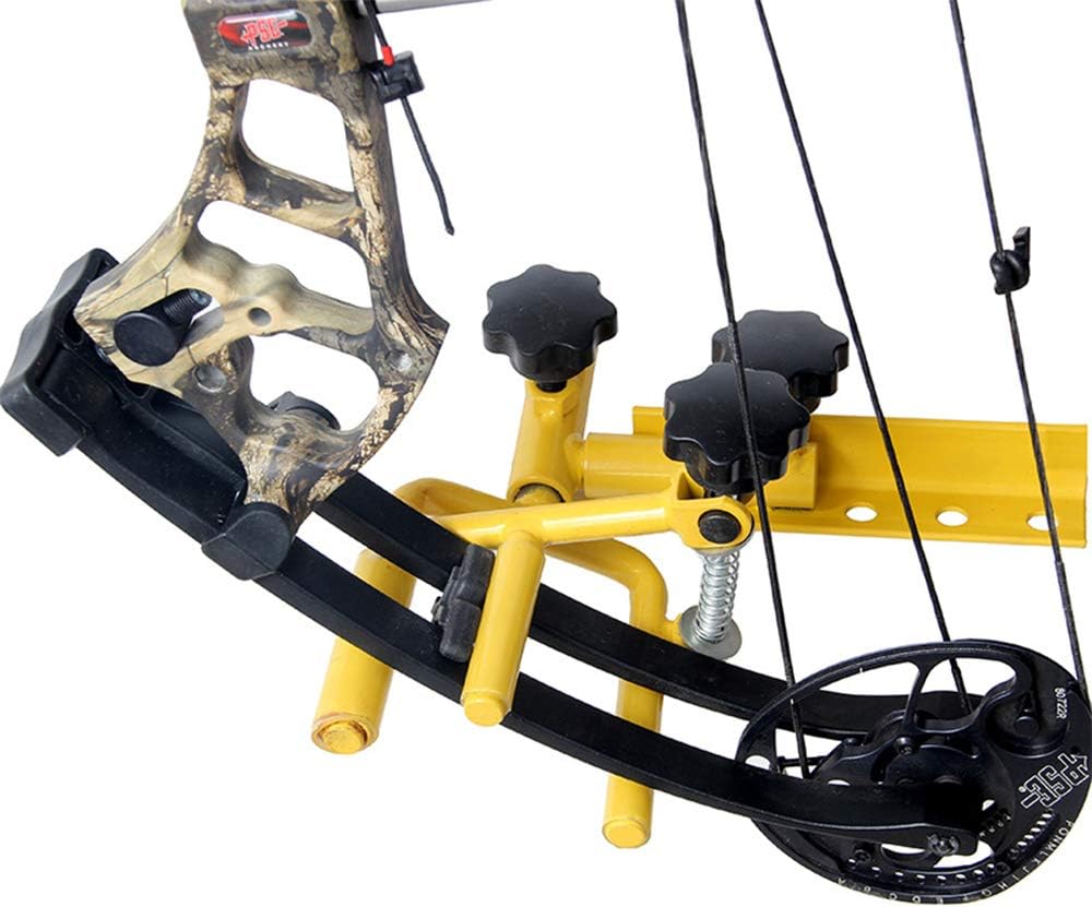 Archery Parallel Universal Bow Vise, Adjustable Metal Compound Bow Target Tool Hunting Shooting Professional Equipment Accessories