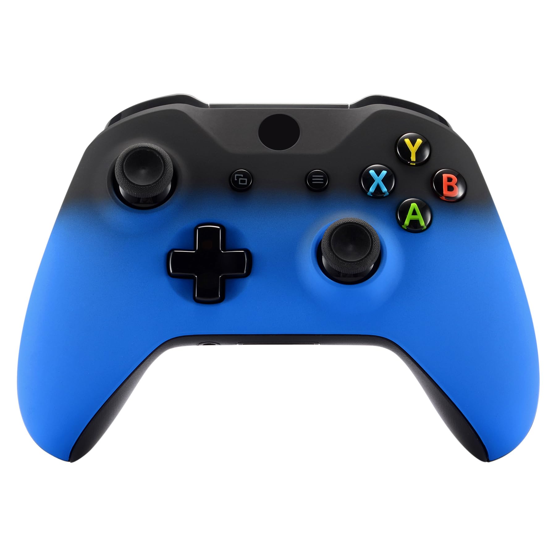 eXtremeRate Case für Xbox One S/X Controller, DIY-Ersatz Hülle Front Gehäuse Cover Faceplates Umbau Zubehör für Xbox One S/X Controller Model 1708(Schatten Blau) - 1