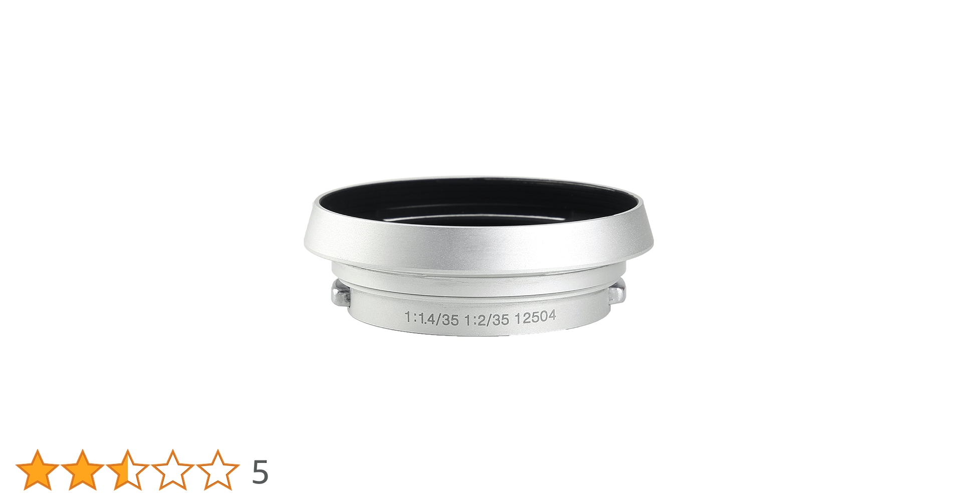 LEICA - Leica (ライカ) フード12504エルメスエディション限定品 シルバー Amazon | レンズフード ライカ LEICA M型用 金属製 (12504 / 銀