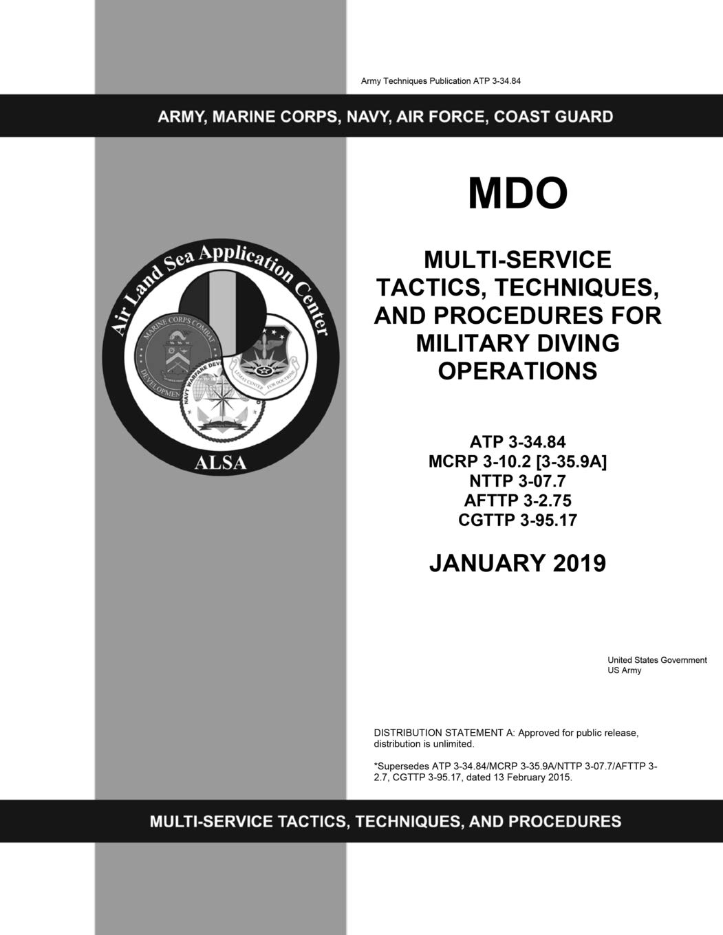 Army Techniques Publication ATP 3-34.84 MDO Multi-Service Tactics, Techniques, and Procedures for Military Diving Operations January 2019
