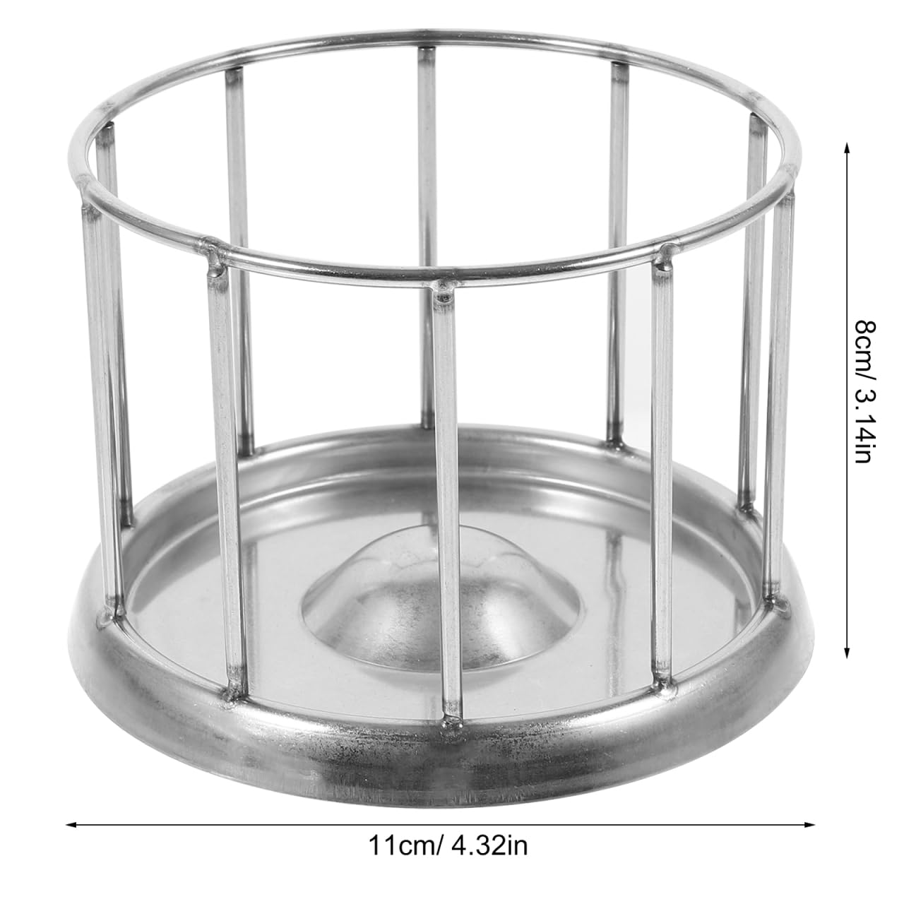 Cabilock Distributeur de Nourriture en Acier Inoxydable pour Tortues et Reptiles avec capacité - Élégant Bol de Nourriture avec Finition Fine pour terrariums et Cages pour Animaux de Compagnie